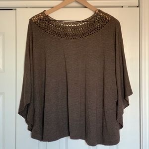 Charming Charlie's Poof Poncho Style Top